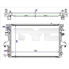 Achetez des Radiateur du moteur TYC 737-0061-R à prix pour 145,02 €