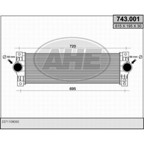 Achetez des Intercooler AHE 743.001 à prix pour 330,86 €