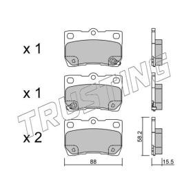 Acquista Kit pastiglie freni da TRUSTING 777.0 a buon mercato per soli 55,45 €