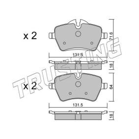 Achetez des Plaquettes de frein TRUSTING 784.0 à prix pour 105,60 €