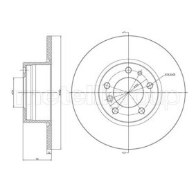 Comprar Disco de freno de CIFAM 800-1553C a bajo precio de 55,22 €