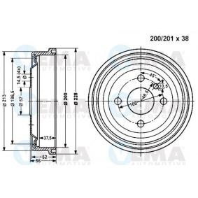Comprar Tambor de freno de VEMA 800827 a bajo precio de 107,09 €