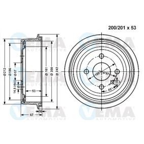 Comprar Tambor de freno de VEMA 800828 a bajo precio de 30,14 €