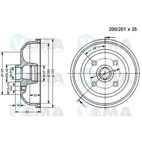 Comprar Tambor de freno de VEMA 800936 a bajo precio de 35,85 €
