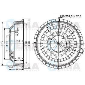 Bremstrommel 801005