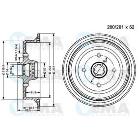 Comprar Tambor de freno de VEMA 801113 a bajo precio de 54,14 €