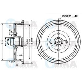 Comprar Tambor de freno de VEMA 801114 a bajo precio de 63,89 €