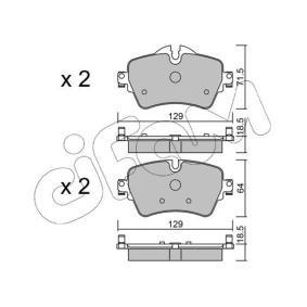 Compre Pastilhas de travão da CIFAM 822-1013-0 a um preço baixo por 46,24 €