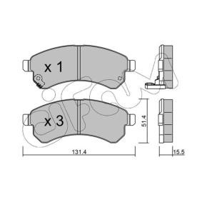 Acquista Kit pastiglie freni da CIFAM 822-931-0 a buon mercato per soli 34,46 €