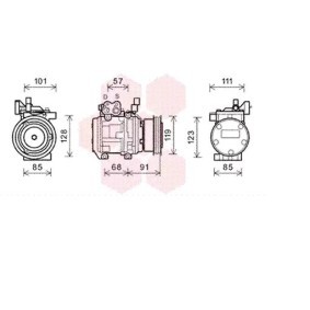 Acquista Compressore aria condizionata da VAN WEZEL 8300K155 a buon mercato per soli 583,01 €
