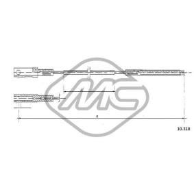Acquista Cavo frizione da Metalcaucho 83615 a buon mercato per soli 21,40 €