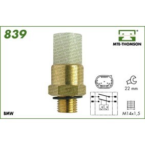 Compre Interruptor de temperatura, ventilador do radiador da MTE-THOMSON 839 a um preço baixo por 49,42 €
