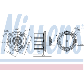Achetez des Pulseur d'air habitacle NISSENS 87380 à prix pour 442,85 €