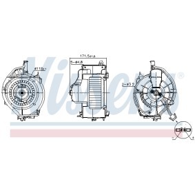 Achetez des Pulseur d'air habitacle NISSENS 87478 à prix pour 89,36 €