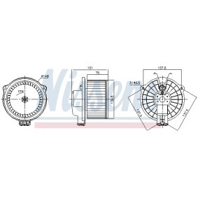 Achetez des Pulseur d'air habitacle NISSENS 87717 à prix pour 71,39 €
