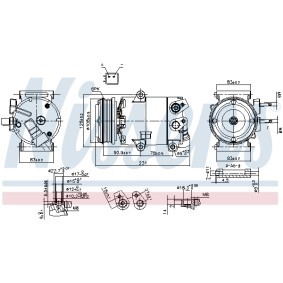 FORD Klimakompressor von NISSENS