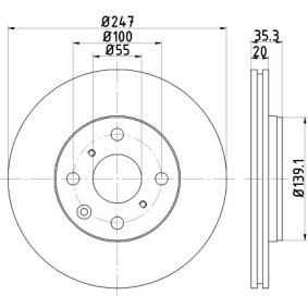 Køb Bremseslange af HELLA 8AH 355 465-171 til den lave pris 371,25 DKK