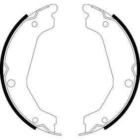 Köp Handbromsbackar av HELLA 8DA 355 050-051 till det låga priset 485,13 kr