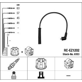Compre Jogo de cabos de ignição da NGK 0353 a um preço baixo por 47,01 €