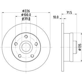 Achetez des Disque de frein HELLA 8DD 355 102-751 à prix pour 33,89 €