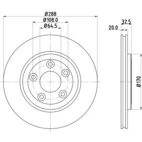Bremsscheibe 8DD 355 106-831 für DAIMLER