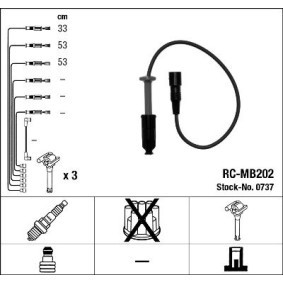 Comprar Juego de cables de encendido de NGK 0737 a bajo precio de 65,27 €