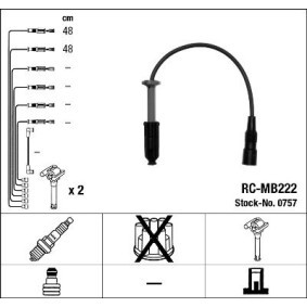 Comprar Juego de cables de encendido de NGK 0757 a bajo precio de 43,55 €