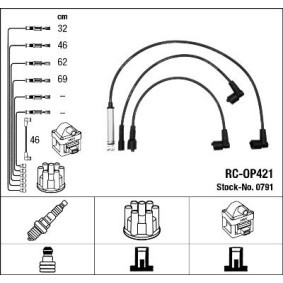 Compre Cabos de velas de NGK online para Frontera Mk I (A) SUV (U92) a preços moderados