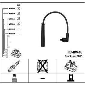 Compre Jogo de cabos de ignição da NGK 0885 a um preço baixo por 28,27 €