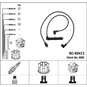 Compre Jogo de cabos de ignição da NGK 0888 a um preço baixo por 38,91 €