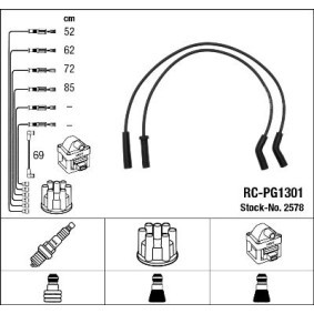 Compre Jogo de cabos de ignição da NGK 2578 a um preço baixo por 52,12 €