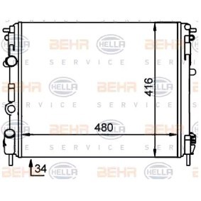Acquista Radiatore motore da HELLA 8MK 376 701-704 a buon mercato per soli 98,02 €