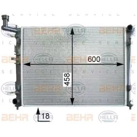 Achetez des Radiateur du moteur HELLA 8MK 376 763-714 à prix pour 159,06 €