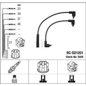 Compre Jogo de cabos de ignição da NGK 5404 a um preço baixo por 27,74 €