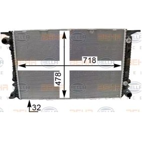 Køb Køler, motorkøling af HELLA 8MK 376 990-021 til den lave pris 5718,28 DKK