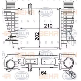 Köp Intercooler av HELLA 8ML 376 756-624 till det låga priset 1806,67 kr