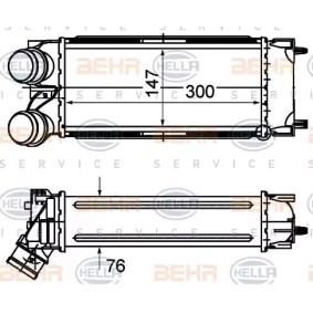 Köp Intercooler av HELLA 8ML 376 777-364 till det låga priset 1745,99 kr