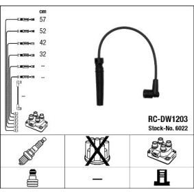 Compre Jogo de cabos de ignição da NGK 6022 a um preço baixo por 41,30 €
