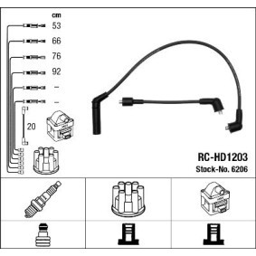 Compre Jogo de cabos de ignição da NGK 6206 a um preço baixo por 43,59 €