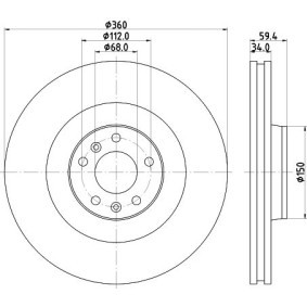 MITSUBISHI Wasserpumpe von HELLA