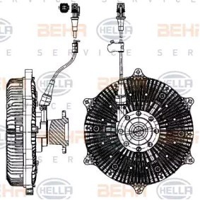 Kjøp Clutch, kjølevifte av HELLA 8MV 376 907-131 til den lave prisen 10796,44 NOK