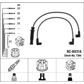 Compre Jogo de cabos de ignição da NGK 7366 a um preço baixo por 43,74 €
