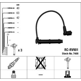Compre Jogo de cabos de ignição da NGK 7408 a um preço baixo por 49,84 €