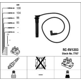 Compre Jogo de cabos de ignição da NGK 7707 a um preço baixo por 79,80 €