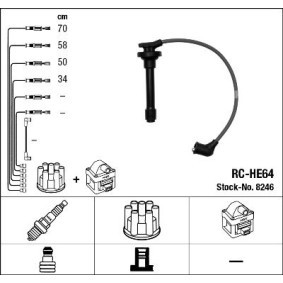 Compre Jogo de cabos de ignição da NGK 8246 a um preço baixo por 48,70 €