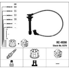 Compre Jogo de cabos de ignição da NGK 8379 a um preço baixo por 83,71 €