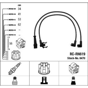 Compre Jogo de cabos de ignição da NGK 8470 a um preço baixo por 24,16 €