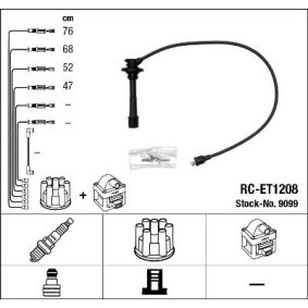 Compre Jogo de cabos de ignição da NGK 9099 a um preço baixo por 50,97 €