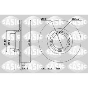 Bremsscheibe 9004348J von SASIC günstig für 43,45 € online kaufen