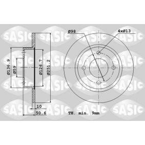 Comprar Disco de freno de SASIC 9004366J a bajo precio de 51,74 €